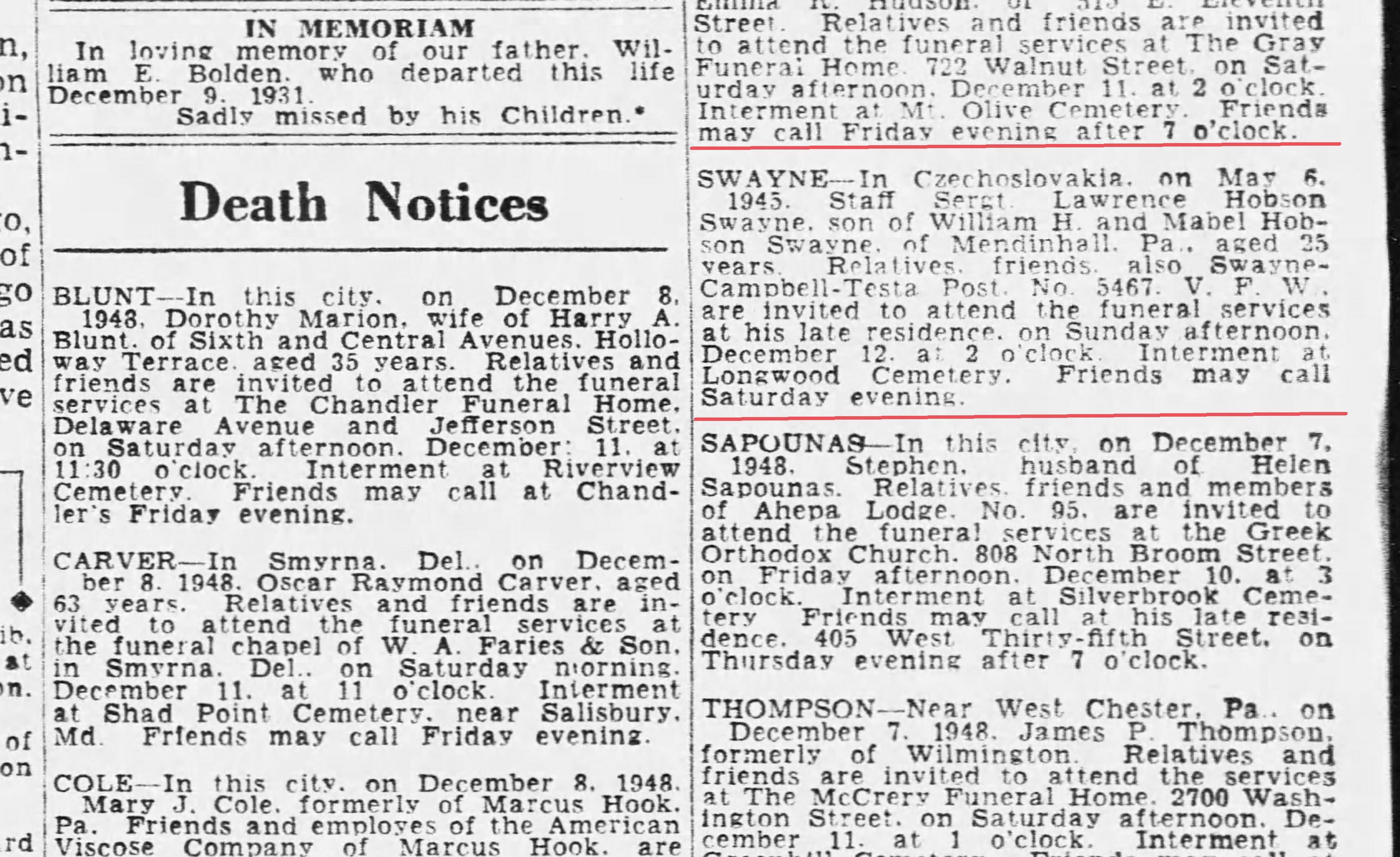 The News Journal Thu Dec 9 1948 1